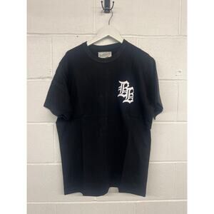 New nwt Bogey boys Sz M medium black gothic logo tee T-shirt short sleeve mens